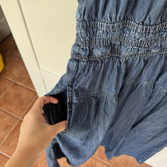 Blue Midi Denim Dress - Picture 4 of 10